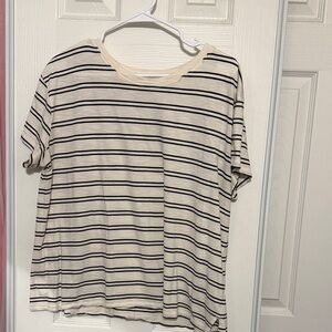 Classic Striped Short Sleeve Top